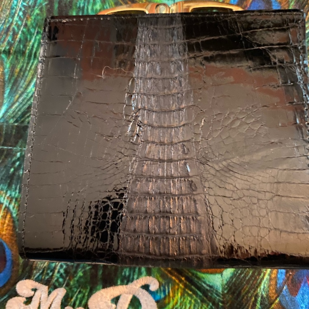 COPY - A NWOT genuine crocodile mini wallet.  With a divider for everything
